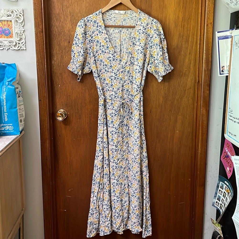 Mango MNG wildflower floral maxi dress